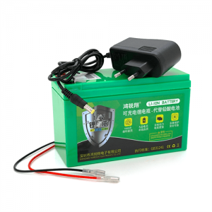 Акумуляторна батарея літіева 12 V 10A с елементами Li-ion 18650 (150X65X94) вага 840 грамм + зарядний пристрій, OEM