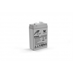 Акумуляторна батарея AGM RITAR RT645, Gray Case, 6V 4.5Ah ( 70х47х99 (105) ) Q20