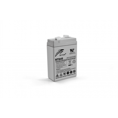 Акумуляторна батарея AGM RITAR RT645, Gray Case, 6V 4.5Ah ( 70х47х99 (105) ) Q20