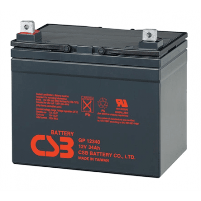 Акумуляторна батарея CSB GP12340, 12V 34Ah (195х130х155мм)