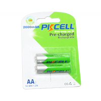 Акумулятор PKCELL 1.2V AA 2000mAh NiMH Already Charged, 2 штуки в блістері ціна за блістер, Q25