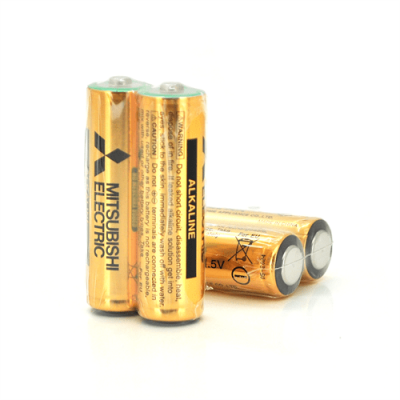 Батарейка лужна MITSUBISHI 1.5V AA / LR6, 2S shrink pack, 400pcs / ctn