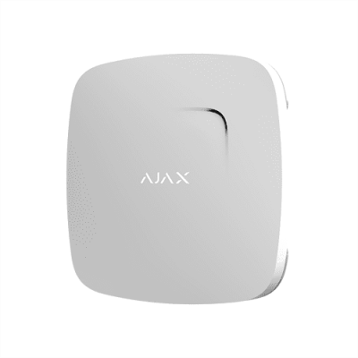 Бездротовий датчик детектування диму і чадного газу Ajax FireProtect Plus white