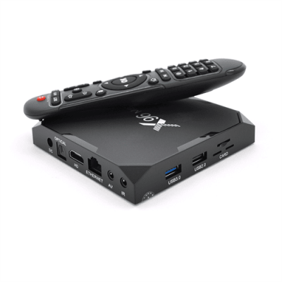 Медіа приставка X96-Max Plus6 4 / 32G Smart TV Box (Android 9.0, ОЗУ 4 Гб, 32Гб вбудованої пам'яті, 4-х ядерний процесор Amlogic 905 (2,0 ГГц)