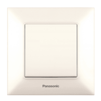 Вимикач Panasonic Arkedia Slim одноклавішний,швидкий монтаж,кремовий