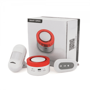 Автономна WiFi сигналізація YOSO Smart Alarm W00 ( Сирена + датчик руху + датчик дверей + Пульт дистанційного керування ) Tuya
