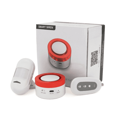 Автономна WiFi сигналізація YOSO Smart Alarm W00 ( Сирена + датчик руху + датчик дверей + Пульт дистанційного керування ) Tuya