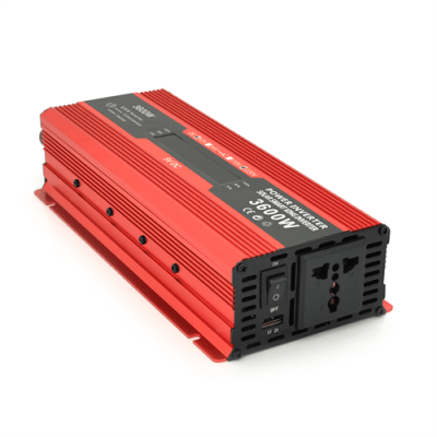 Інвертор напруги Voltronic, 3600W(1800W), 12/220V, з апроксимованою синусоїдою, 1 універсальна розетка, 1 USB, крокодили, BOX