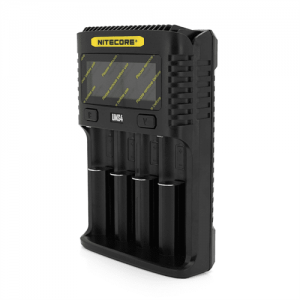 Зарядний пристрій універсальний Nitecore Digicharger UMS4, 4 канали, LCD дисплей, підтримує Li-ion, Ni-MH і Ni-Cd AA (R6), ААA (R03), С (R14)