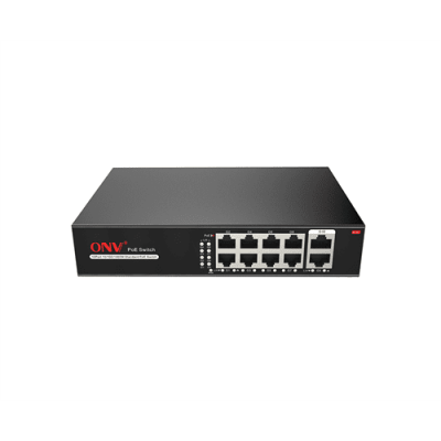 8мі портовий PoE Full Gigabit комутатор ONV-H3108P, 4xPoe1000Мбіт + 2х1000 Мбіт, IEEE802.3af/at, загальна потужність 120 Вт