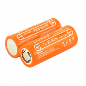 Аккумулятор 26700 Lifepo4 LiitoKala Lii-40E, 4000mah （4100-4200mah）, 3.2V (2.75-4.2V), Orange, 71mm x 26.5mm, цена за 1 шт