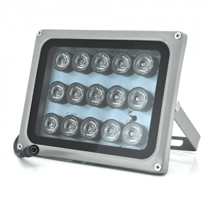 Прожектор спрямований з сутінковим датчиком YOSO 12V 30W, 15LED, IP66, кут огляду 60 °, лінза 8мм, дальність до 50м, 180 * 115 * 140мм, BOX