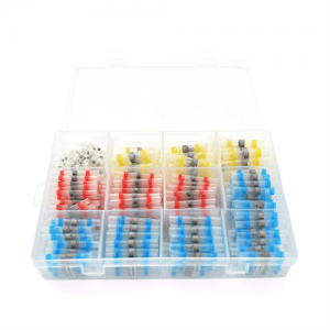 Набор термоусадочних гільз з припоєм Q200 Red 0.5-1.50mm² (50) Blue 1.50-2.50mm² (100)Yellow 4.00-6.00mm² (10)White0.25-0.35mm² (40)