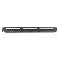 Патч-панель RITAR 24 порти UTP DUAL кат 5Е 19 "1U НЕ екранована чорна Q25