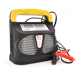 Автоматичне ЗУ для автоаккумулятора 12V / 24V (36-200Ah), WesunWell XX-005/010, Струм заряду автоматичний, мікропроцесор, LCD, крокодили