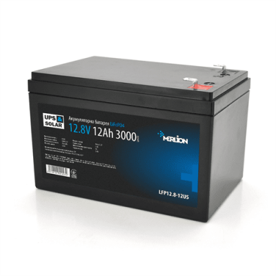 Літій-залізо-фосфатний акумулятор Merlion LiFePO4 12.8V 12AH (4S2P/BMS-15A), (151x99x99) for UPS, 3000 циклів