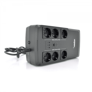 ДБЖ Merlion BUDA 400 (210W) LED, 180-270VAC, AVR 1st, 6 SCHUKO (3 * BatteryBackup + 3 * Surge), 1x12V4Ah, plastik Case Q4 (305x159x95) 2.5кг
