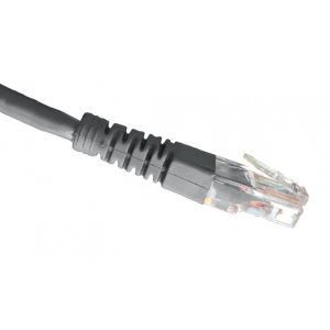 Патч-корд OK-net Кат.5e UTP 24AWG Сірий Без захисту фіксатора 10м