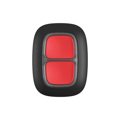 Бездротова екстрена кнопка Ajax DoubleButton black