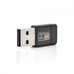 Двохдіапазонний бездротової мережевий адаптер Wi-Fi-USB Merlion LV-UAC09, RTL8811CU, 802.11bgn, 600MB, 2.4 GHz, Blister Q400