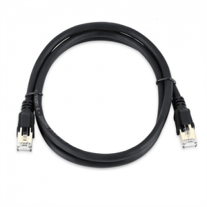 Патч-корд литий VEGGIEG, CCA, SSTP, RJ45, Cat.8, 1,5m, чорний
