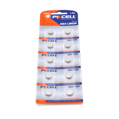 Батарейка лужна PKCELL 1.5V AG4, 10 штук в блістері ціна за блістер, Q