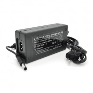 Зарядний пристрій для літієвих акумуляторів 42V 2A, штекер 5,5х2,5мм, BOX
