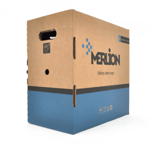 Кабель MERLION КПВЭ-ВП 4*2*0,48 (FTP-cat.5E), CU, оболонка ПВХ, екран для внутр. робіт, 305м.