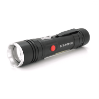 Ліхтарик Bailong BL-26+COB, Zoom, 3 режими, алюміній, компас, акум 18650, USB кабель, магніт, СЗУ, BOX