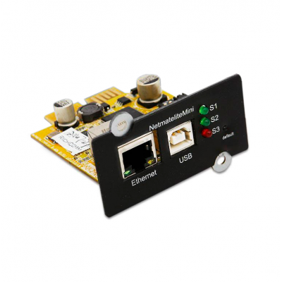 Карта віддаленого управління SNMP для ДБЖ, Lan, RS232, 12V, RC67504(NetmateLitemini)