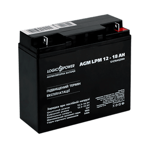 Акумулятор AGM LogicPower LPM 12-18 AH