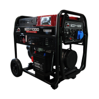 VULKAN Генераторна установка SCD11000 дизель 1ф 9кВт ел.старт, 18л, колеса