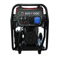 VULKAN Генераторна установка SCD11000 дизель 1ф 9кВт ел.старт, 18л, колеса