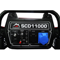 VULKAN Генераторна установка SCD11000 дизель 1ф 9кВт ел.старт, 18л, колеса