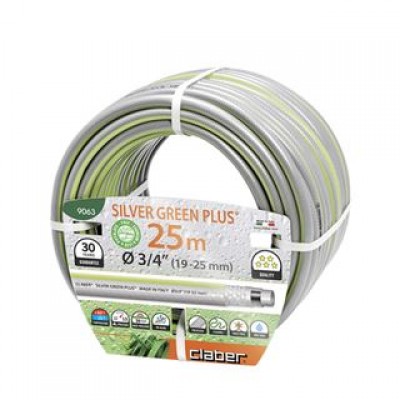 Шланг поливочный Claber (90630000) 3/4" 25м Silver Green Plus