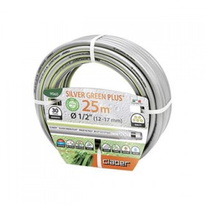 Шланг поливочный Claber (90600000) 1/2" 25м Silver Green Plus