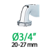 Адаптер 1/2"х3/4"В для конектора поливочного шланга Ergogrip