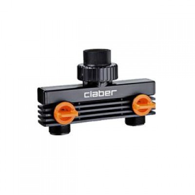 Розподілювач 3/4"В вихід 2-х канальний 3/4"Н Claber (85890000)