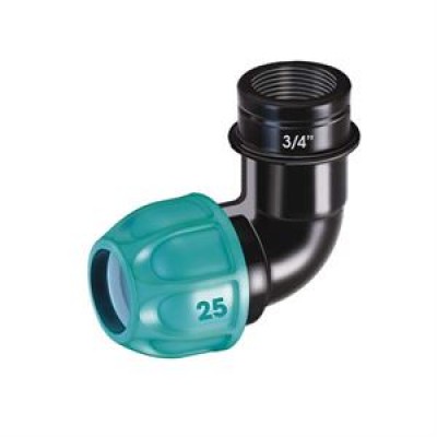 Отвод ПЕ 25х3/4"В угловой