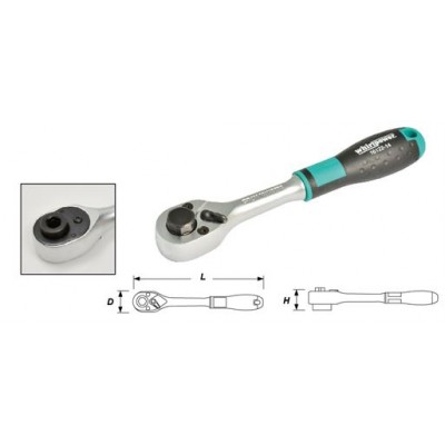 Whirlpower Трещітка 1/4" для бит 145мм 36 зубців