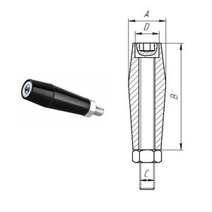 Ручка цилиндрическая M6, L53mm