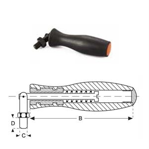 Ручка цилиндрическая вращающаяся M6, L60mm