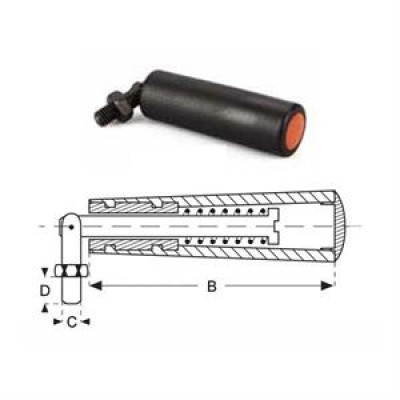 Ручка цилиндрическая вращающаяся M6, L50mm