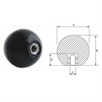 Ручка шар карболіт M12, D30mm