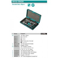 Whirlpower Набір головок 1/4" 3,2-14мм 42од пластик.кейс
