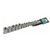 Whirlpower Набір головок 1/4", 3/8", 1/2" Е4-Е24 14од на планці