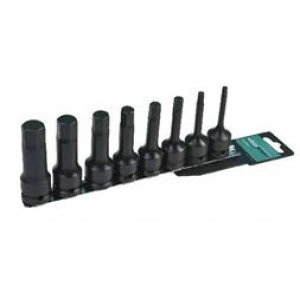 Whirlpower Набір бит ударних 1/2" 8од Hex H5-17мм на планці