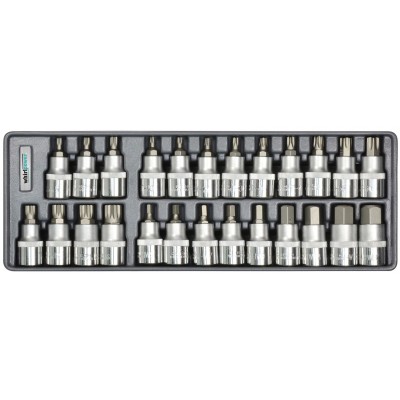 Whirlpower Набір головок зі вставкою Hex, Torx, Spline 1/2" 25од ложемент