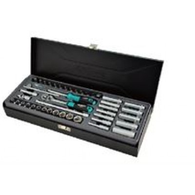 Whirlpower Набір головок 1/4" 4-14мм 43од мет.кейс
