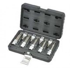 Whirlpower Набір головок зі вставками Spline 1/2" 9од. пластик. кейс